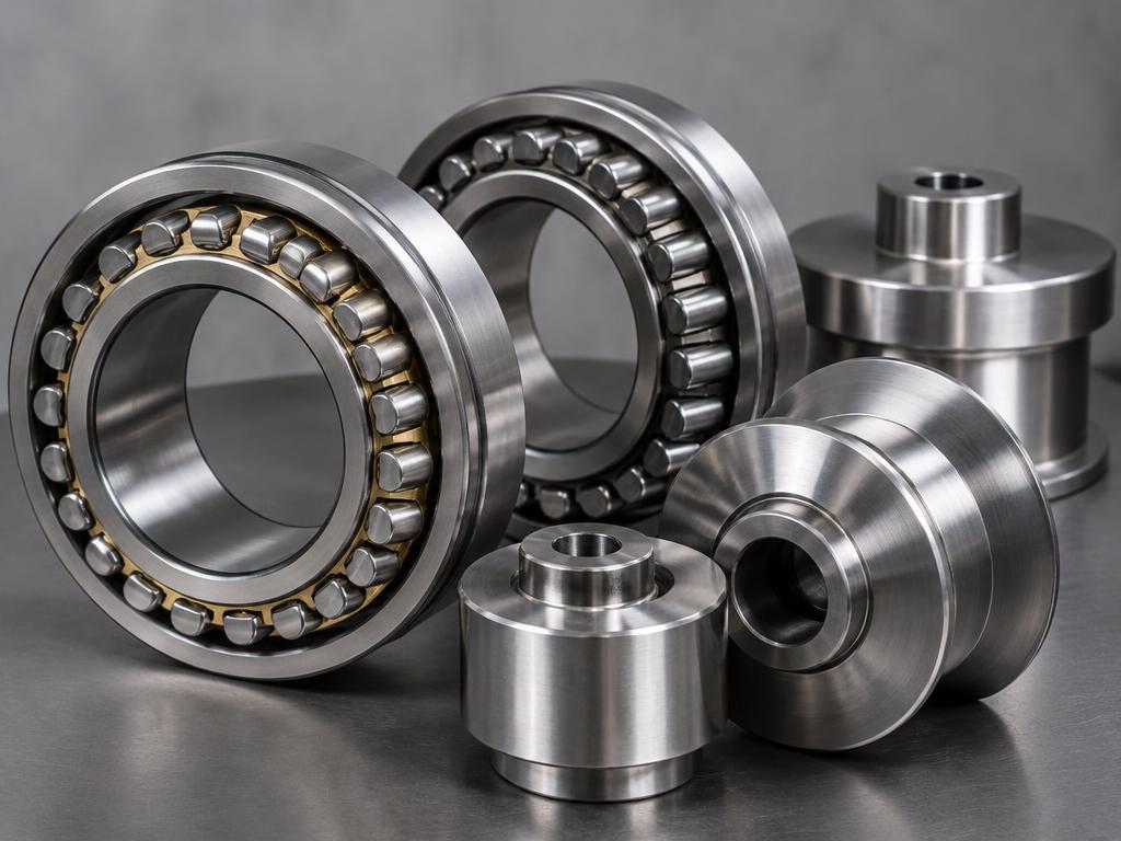 Large spherical roller bearing close-up